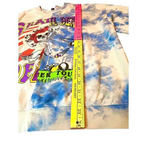 Grateful Dead Tie-Dye Graphic Sweatshirt Divided By H&M Skeleton & Roses Size S - Picture 6 of 14